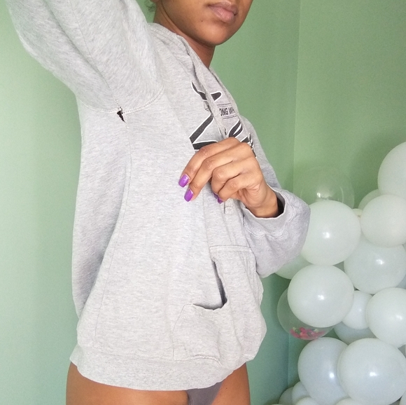 Unisex gray New Zealand graphic drawstring hoodie - Picture 4 of 10